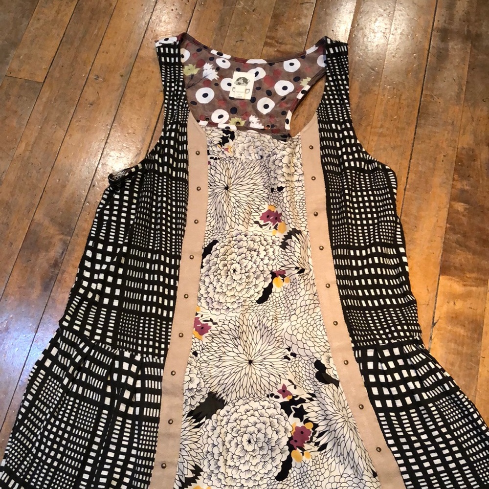 Anthropologie sleeveless patterned  top.